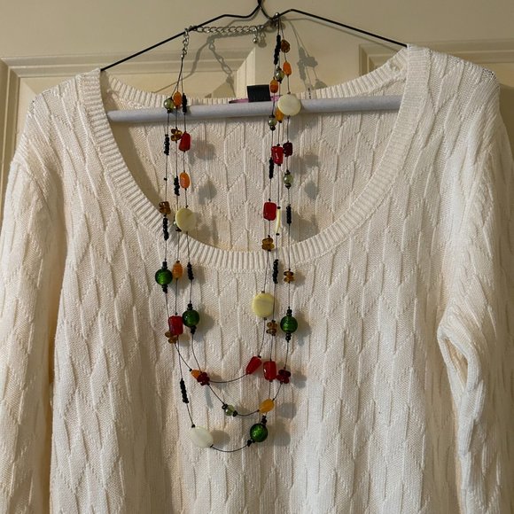 Chicos Multicolor Beaded Necklace - Picture 9 of 9